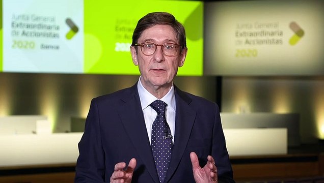 José Ignacio Goirigolzarri, presidente de Bankia, lanza un mensaje de tranquilidad a sus clientes