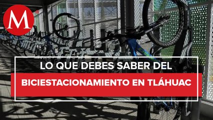 Así luce el nuevo biciestacionamiento en Tláhuac