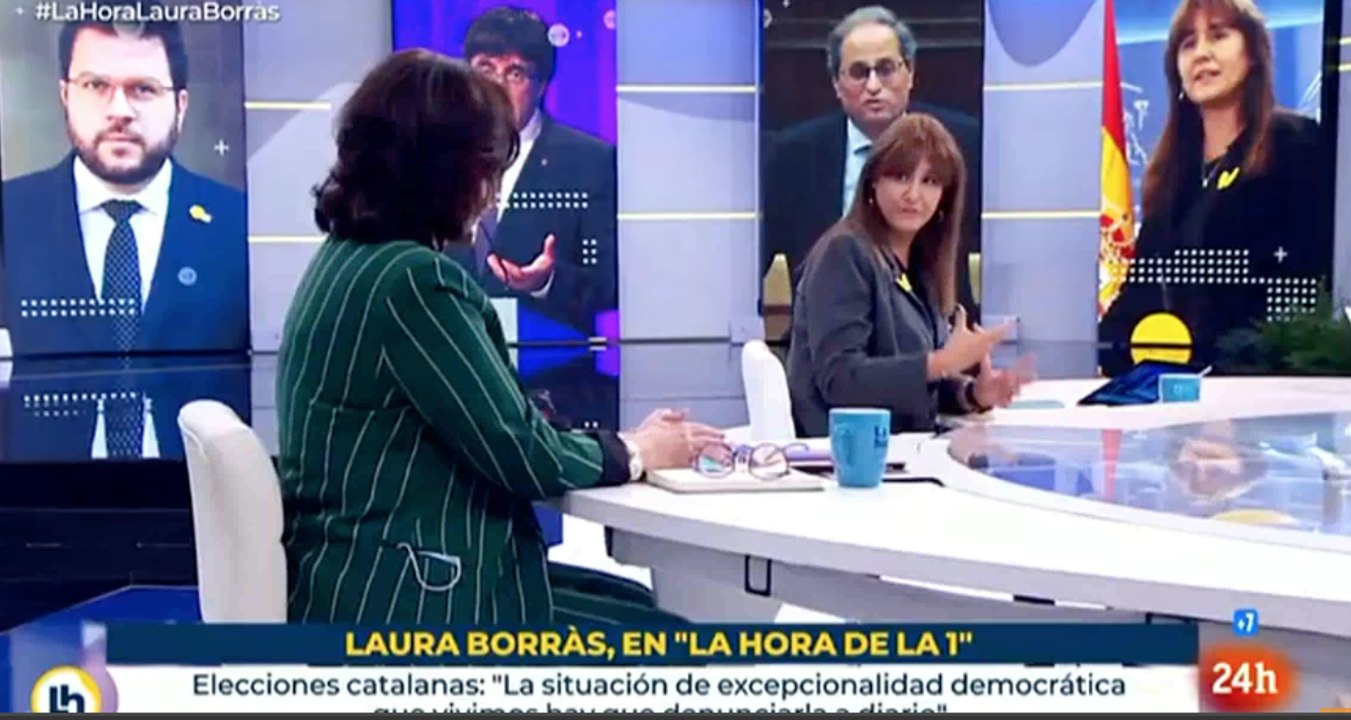 Primero se les blanquea y luego se te suben a las barbas: la chulería de la 'indepe' Laura Borrás en TVE