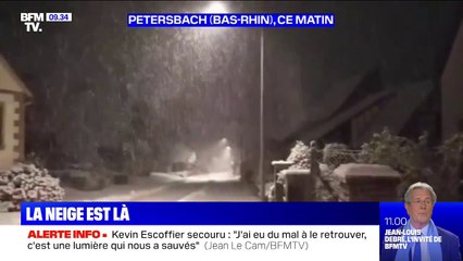 La neige commence à tomber dans l'est de la France