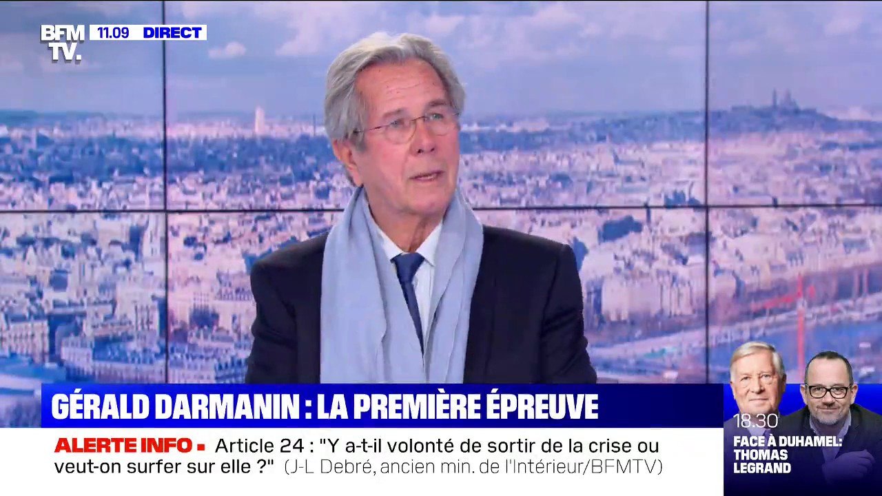 Jean-Louis Debré: "Darmanin a été choisi pour incarner une droite dure qui puisse pomper les voix du Front National"