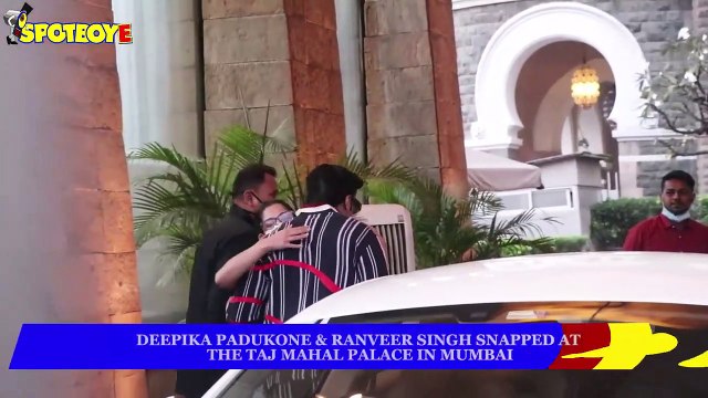 Deepika Padukone and Ranveer Singh snapped at the Taj Mahal Palace in Mumbai