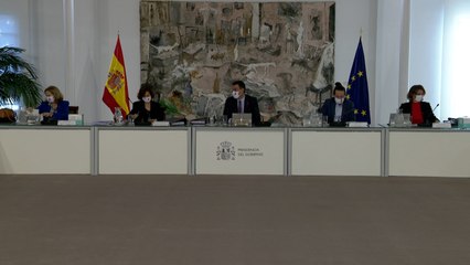 Sánchez preside la reunión del Consejo de Ministros
