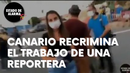UN CIUDADANO recrimina a una REPORTERA DE LA TV CANARIA sus MENTIRAS sobre la INMIGRACIÓN ILEGAL