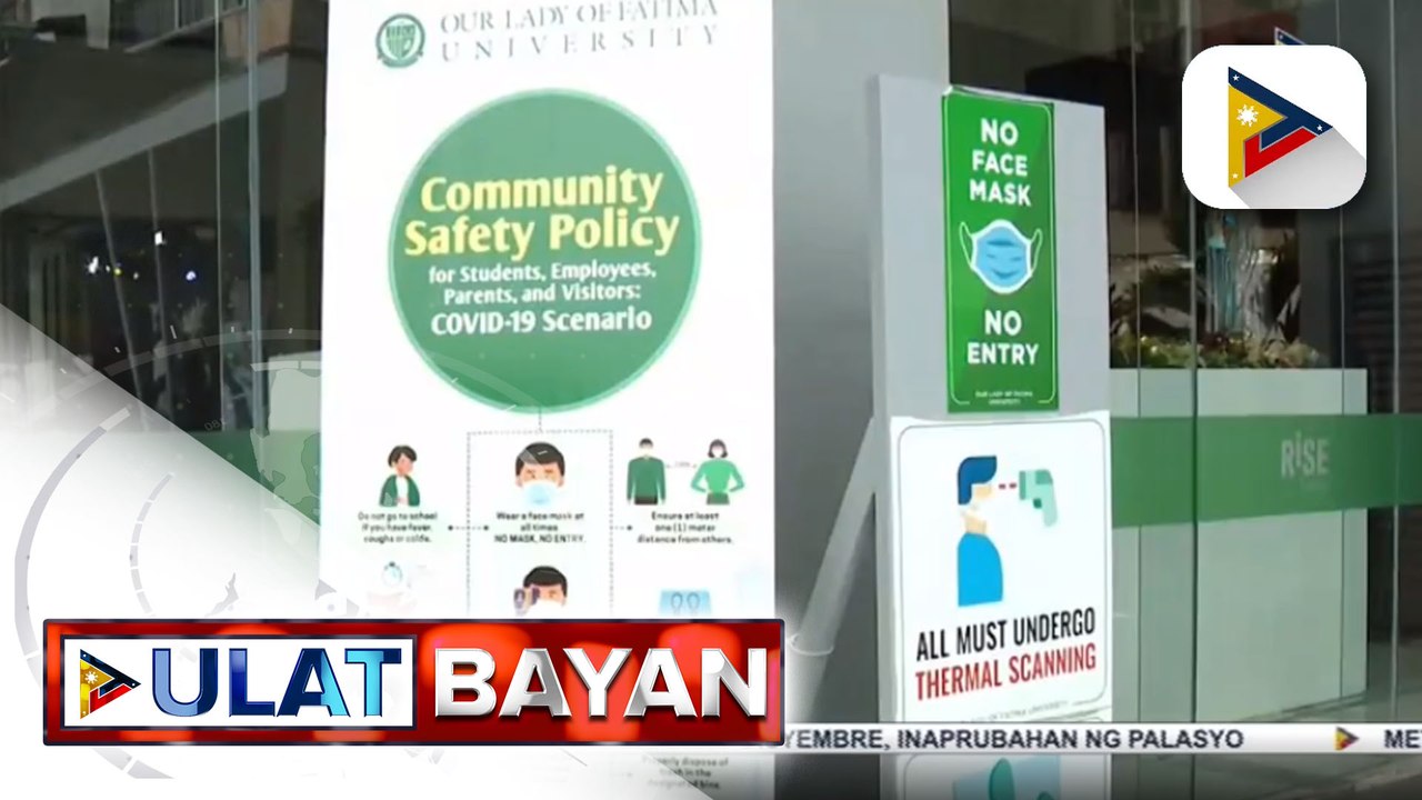 #UlatBayan | Face to face classes sa mga kolehiyo at unibersidad, nais ipatupad ng CHED