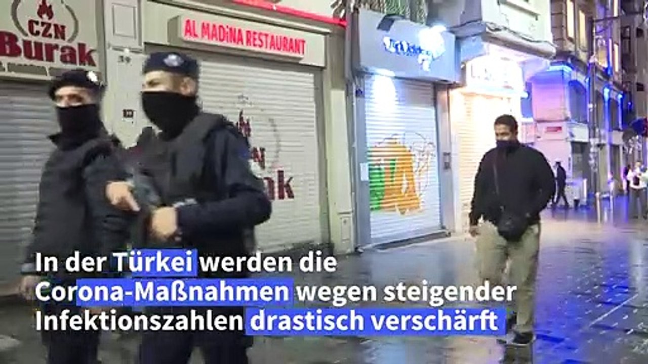 Steigende Corona-Zahlen: Ausgangssperren in der Türkei