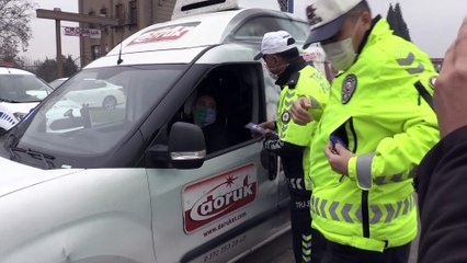 DÜZCE - Zorunlu kış lastiği denetimi yapıldı