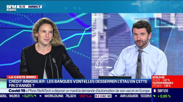 Sandrine Allonier (Vousfinancer) : Crédit immobilier, les banques vont-elles desserrer l'étau en cette fin d'année ? - 01/12
