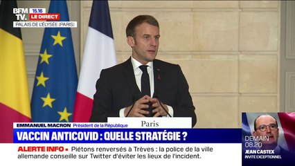 Vaccin: Emmanuel Macron envisage une campagne grand public "entre avril et juin"