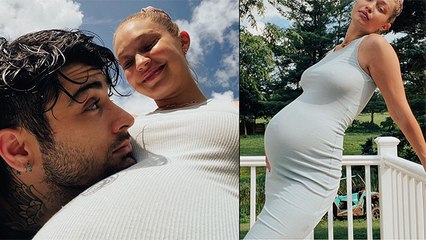 Gigi Hadid Shares UNSEEN Picture Of Her Baby Bump With Zayn Malik Resting On It