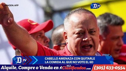 Cabello amenaza con quitarle la comida al que no vote el 6D | El Diario en 90 segundos