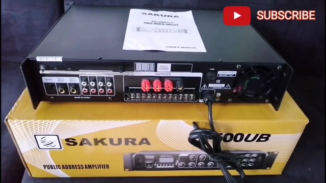 Sakura PA-500UB 500W Public Amplifier | UNBOXING