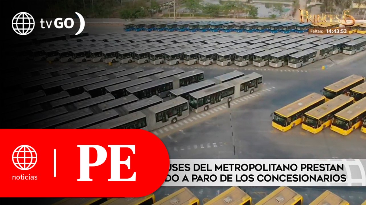 Decenas de buses del Metropolitano sin uso por paro de concesionarios | Primera Edición
