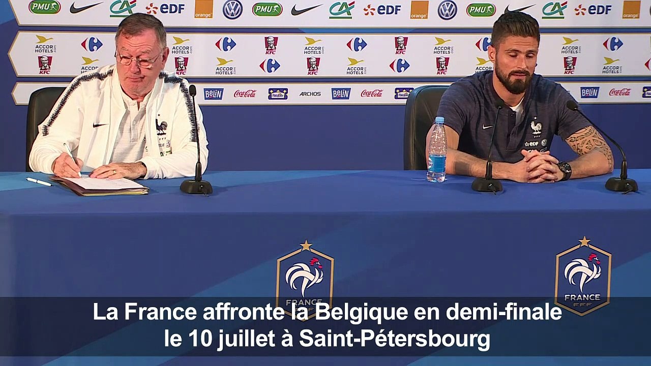 Foot: France-Belgique aura "un petit accent anglais" (Giroud)