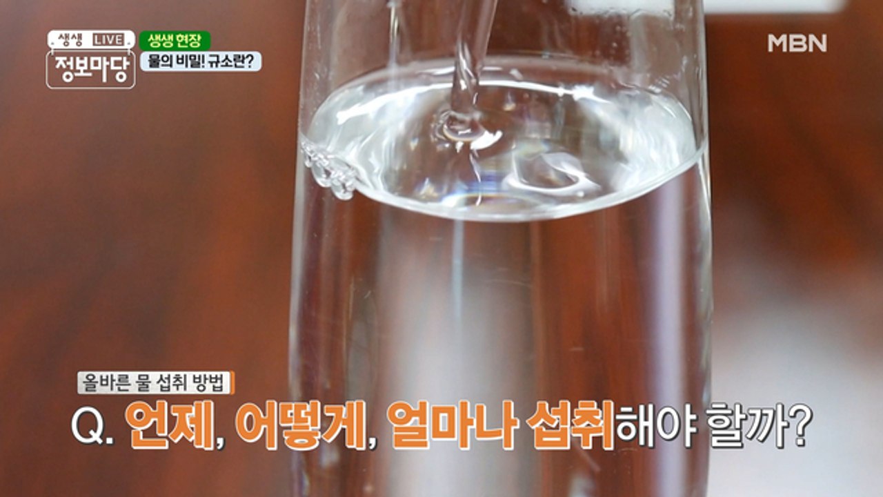 물은 언제, 어떻게, 얼마나 섭취해야 할까?