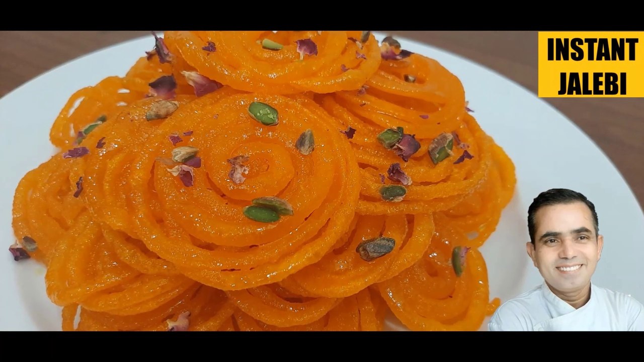 JALEBI RECIPE-Jalebi | Jalebi Recipe | Instant Jalebi | 15 मिनट में घर पर बनाइए हलवाई जैसी ताजा जलेबी | Chef Amar