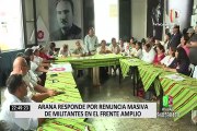 Marco Arana respondió sobre renuncia masiva de militantes en el Frente Amplio