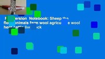 Full version  Notebook: Sheep the flock animals farm wool agriculture wool herd cattle livestock