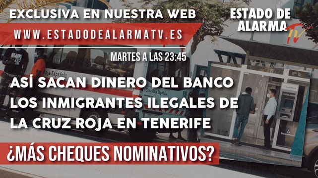 Así sacan DINERO del BANCO los inmigrantes ILEGALES de la CRUZ ROJA en TENERIFE