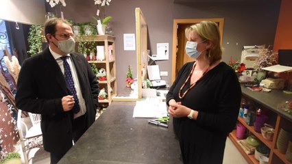 Le ministre Clarinval va à la rencontre des commerçants d' Eghezée ( Namur ) - 2