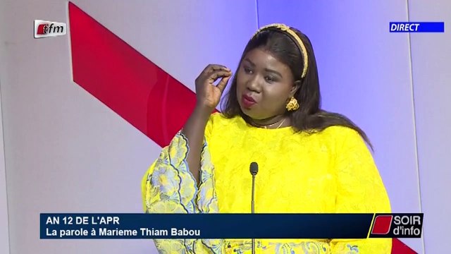 SOIR D'INFO - Wolof - Invité : Marieme Thiam Babou - Pr : Ndeye Arame Toure - 01 Décembre 2020