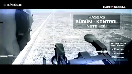 Roketsan, geliştirdiği yerli güdümlü füzenin görüntülerini yayınladı