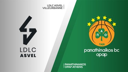 LDLC ASVEL Villeurbanne - Panathinaikos OPAP Athens Highlights | Turkish Airlines EuroLeague, RS Round 3