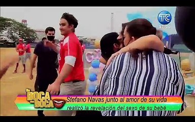 Stefano Navas presenta el sexo de su primer bebé