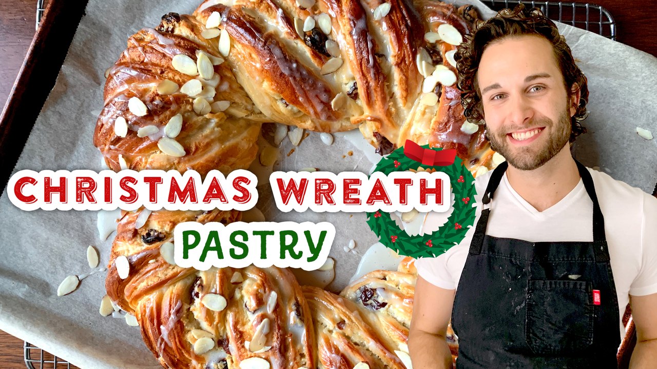 Easy and Delicious Christmas Wreath Pastry | Festive Holiday Dessert | Tips From the Test Kitchen