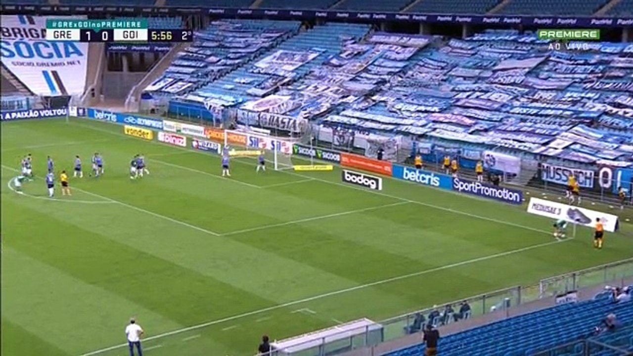 Grêmio 2x1 Goiás 2 tempo brasileirao 2020