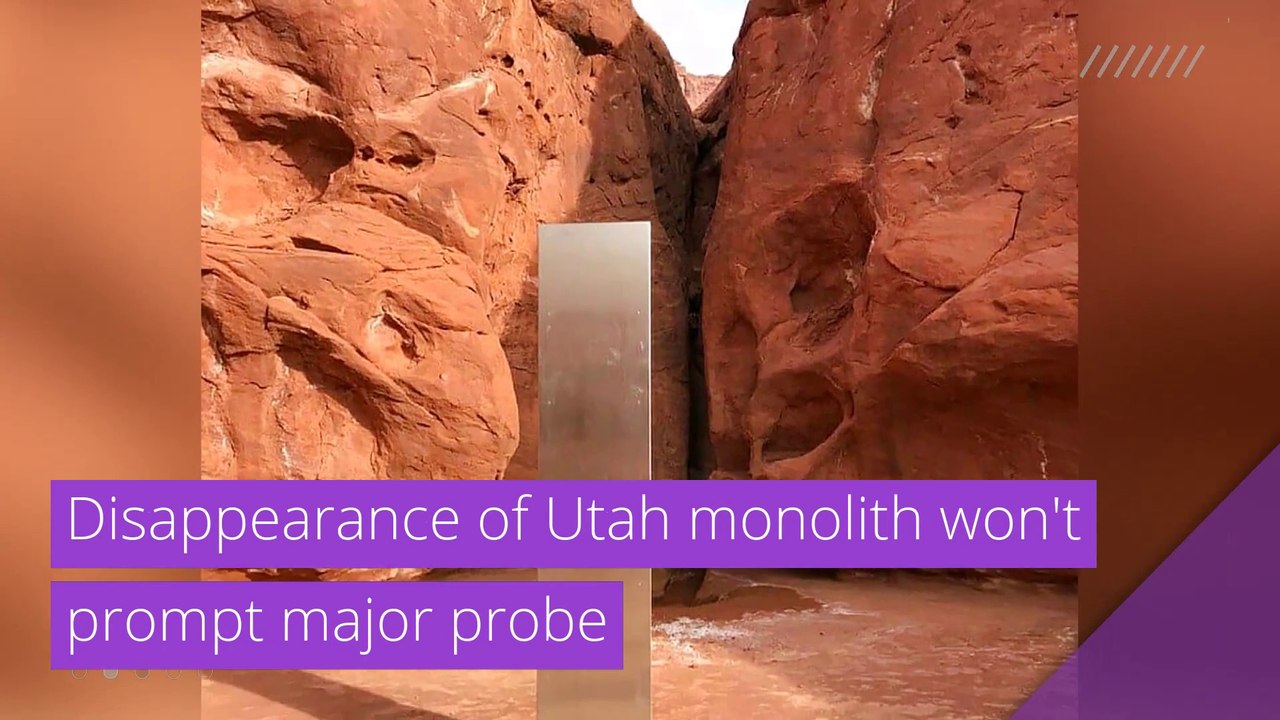 Disappearance of Utah monolith won't prompt major probe, and other top stories in strange news from December 02, 2020.