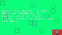About For Books  5,000 WRITING PROMPTS: A Master List of Plot Ideas, Creative Exercises, and More