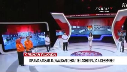 KPU Makassar Jadwalkan Debat Terakhir Pada 4 Desember