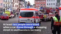 At least two dead after car hits pedestrians in German city Trier