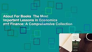 About For Books  The Most Important Lessons in Economics and Finance: A Comprehensive Collection