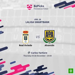Jornada 16 Liga Smartbank 2020/2021 Real Oviedo vs AD Alcorcón Los Numeros.
