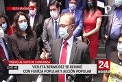 Premier Violeta Bermúdez se reúne con la bancada de Fuerza Popular