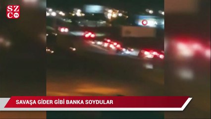 Brezilya’da film gibi banka soygunu