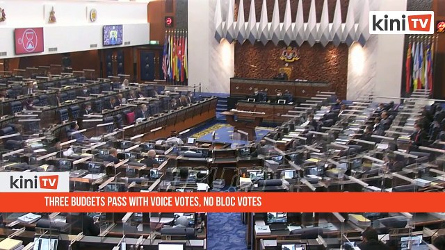 Three budgets pass with voice votes, no bloc votes