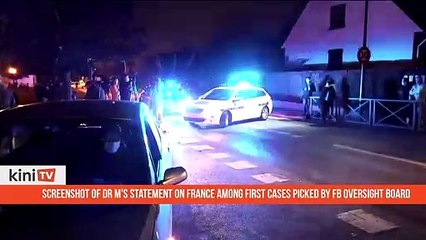 Screenshot of Dr M's tweets on France among first cases picked by FB oversight board