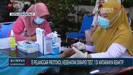 Warga Pelanggar Protokol Kesehatan Di Rapid Test, Satu Di Antaranya Reaktif
