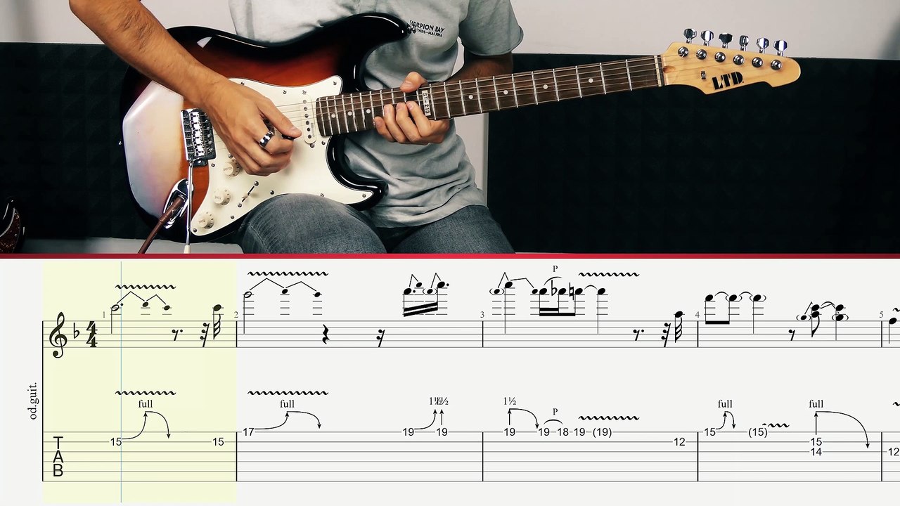 Pink Floyd - Dogs - Main Solo (Guitar Tutorial)