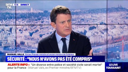 Manuel Valls: "Un divorce entre la police et les Français serait mortel" pour la France