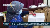 KPU Kabupaten Kediri Temukan Ribuan Surat Suara Rusak