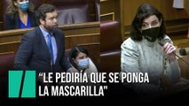 Una diputada de Podemos pide a Espinosa de los Monteros que se ponga la mascarilla