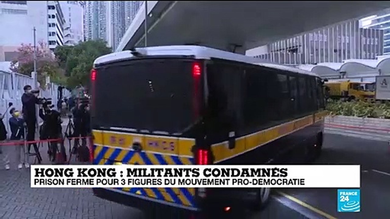 Hong Kong : prison ferme pour trois figures du mouvement pro-démocratie