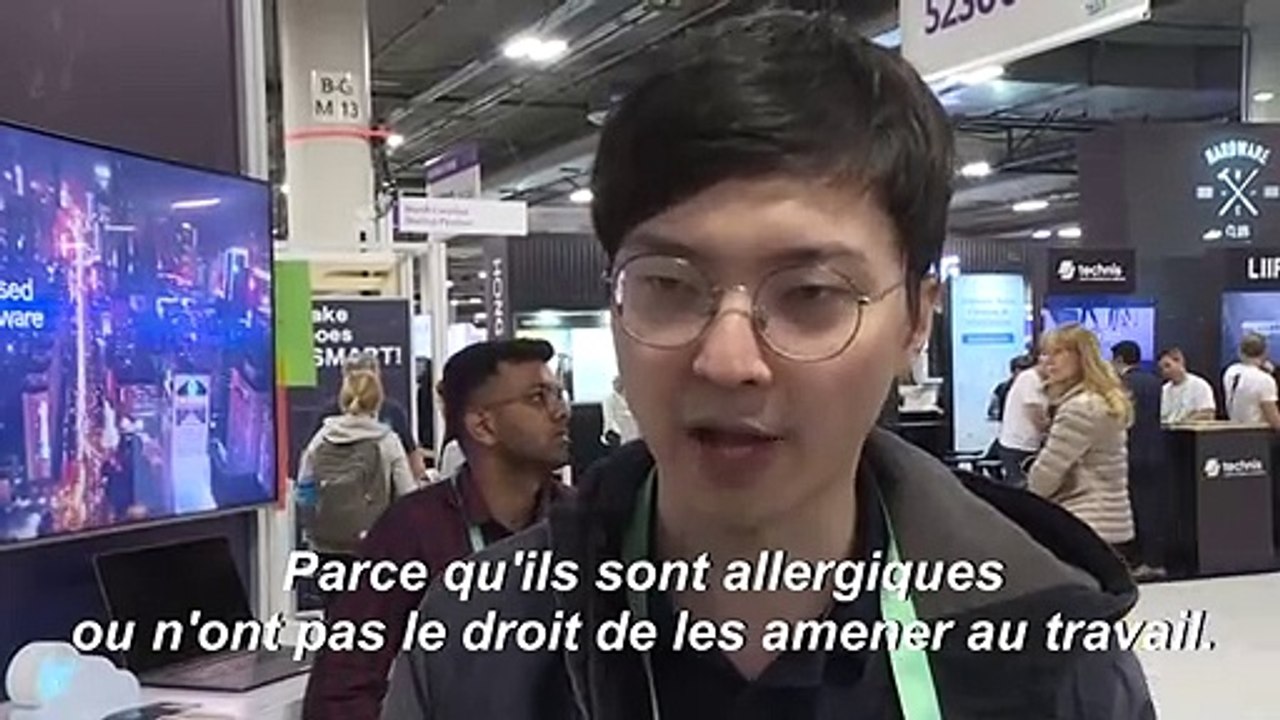 Un chat robot fait fondre les foules au salon électronique de Las Vegas