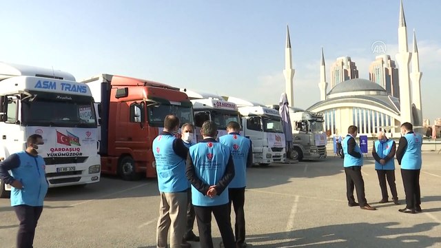 ANKARA - Türkiye Diyanet Vakfı, Azerbaycan'a 6 tır insani yardım gönderdi