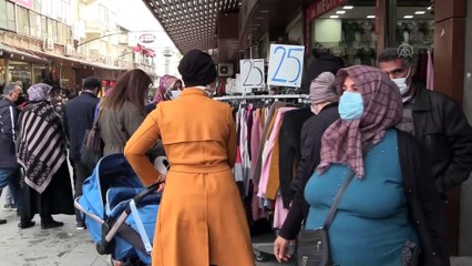 GAZİANTEP - İşlek noktalarda Kovid-19'a rağmen yoğunluk yaşanıyor