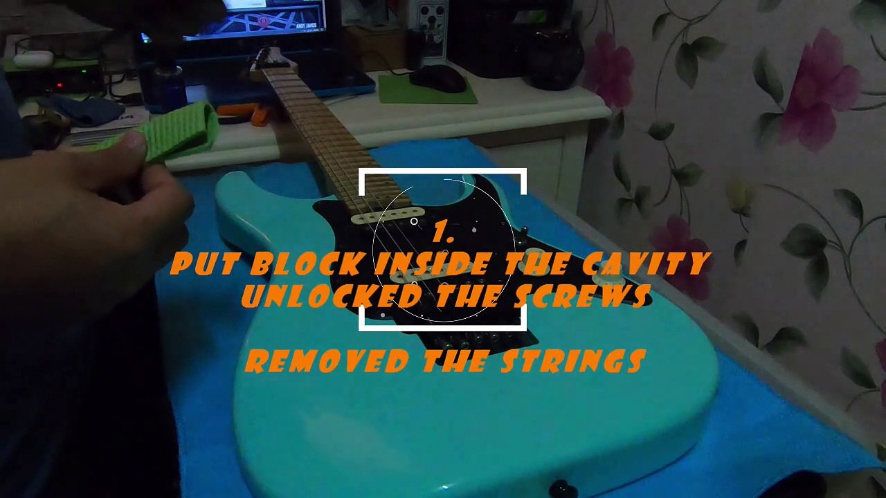 HOW TO RE STRING FLOYDROSE GUITAR